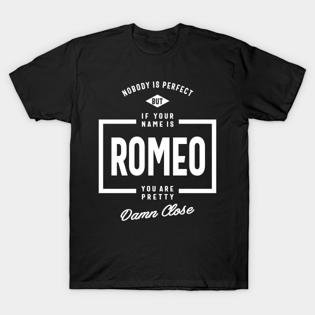 Romeo Personalized Name Birthday Gift T-Shirt by cidolopez